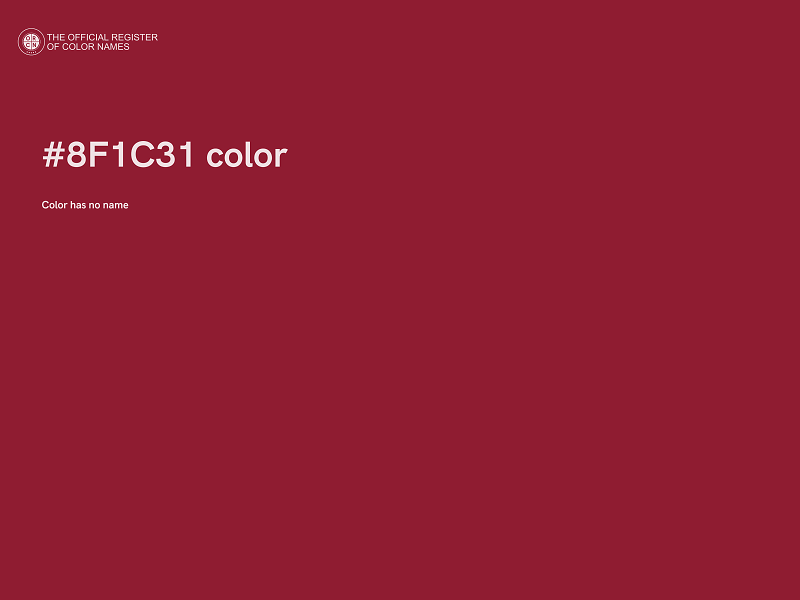 #8F1C31 color image