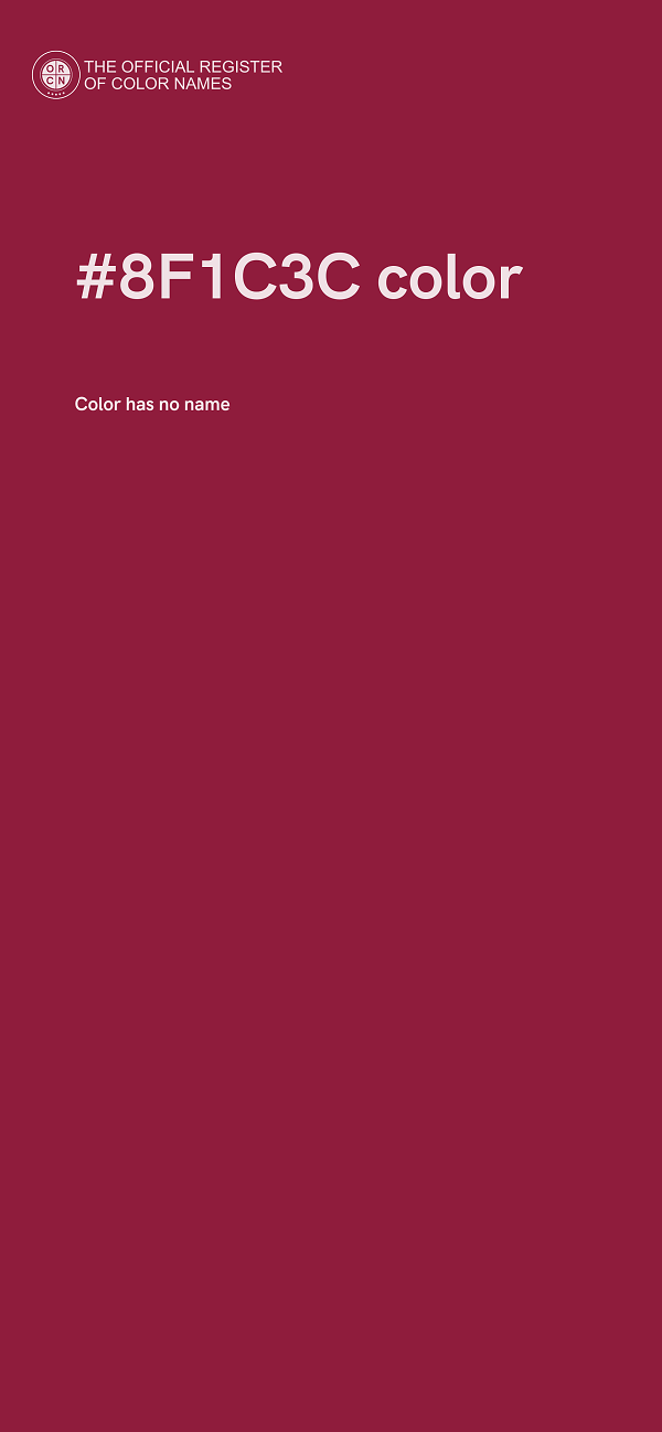 #8F1C3C color image