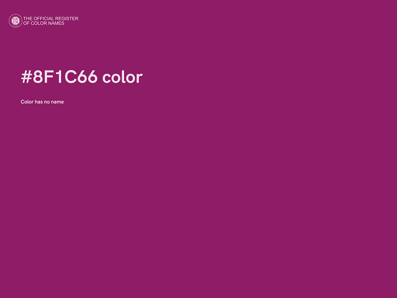 #8F1C66 color image