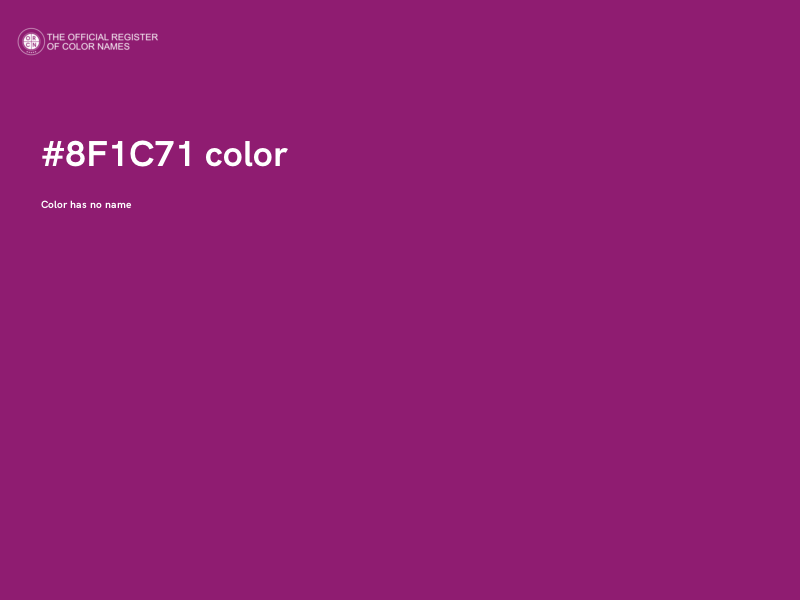 #8F1C71 color image
