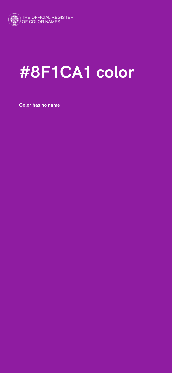 #8F1CA1 color image