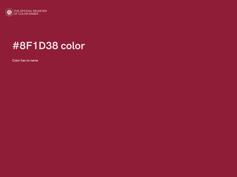 #8F1D38 color image