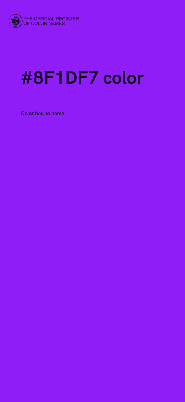 #8F1DF7 color image