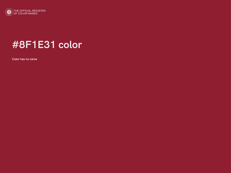 #8F1E31 color image