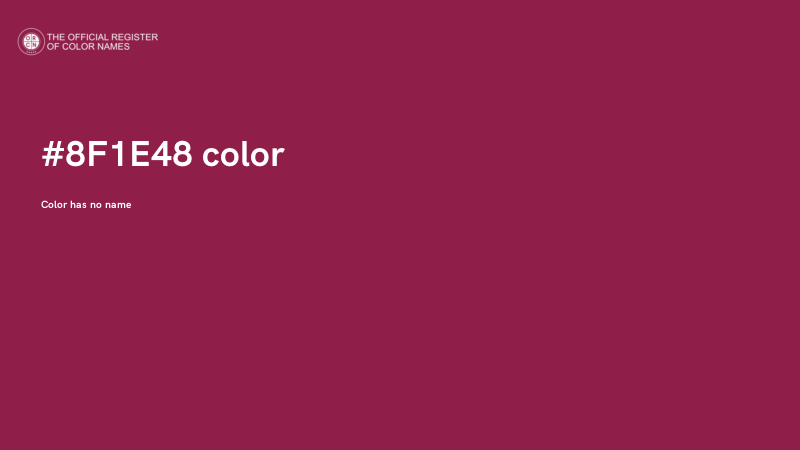 #8F1E48 color image