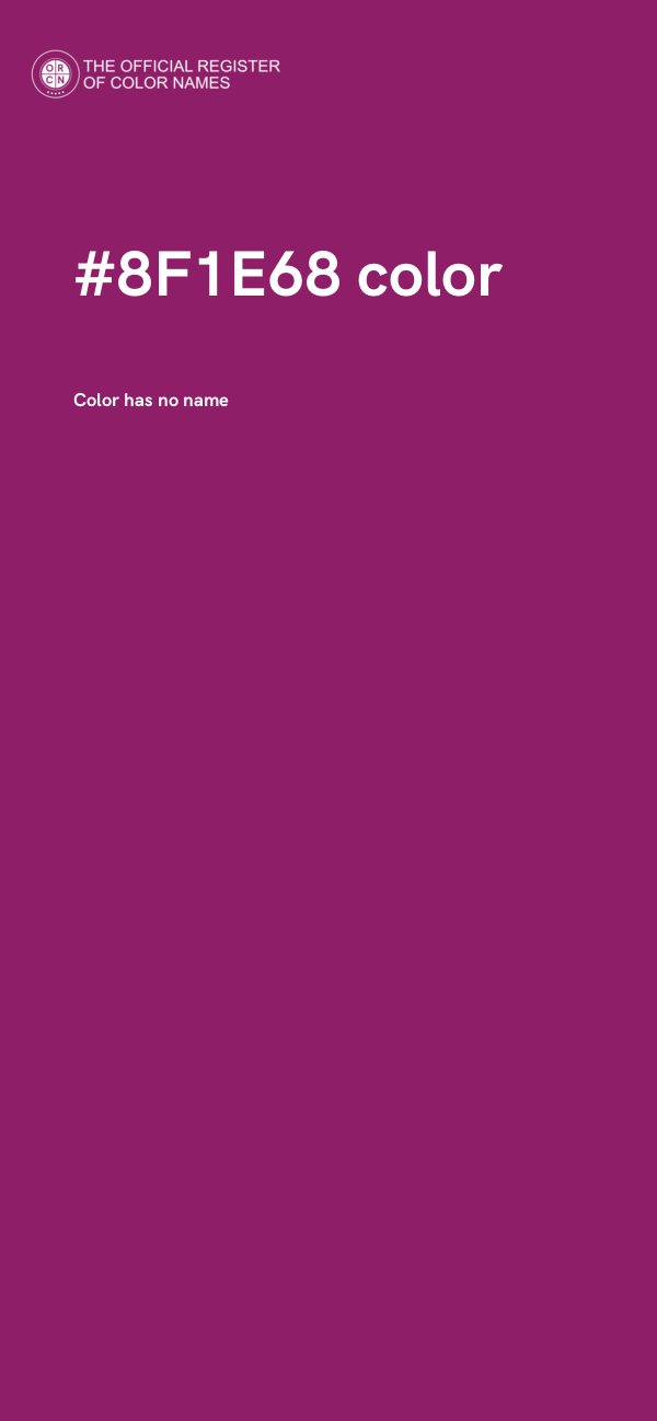 #8F1E68 color image