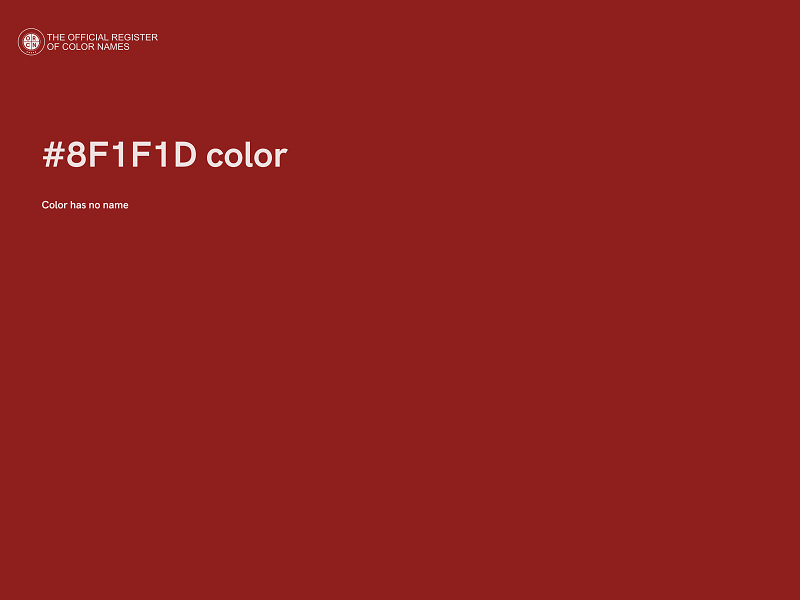 #8F1F1D color image
