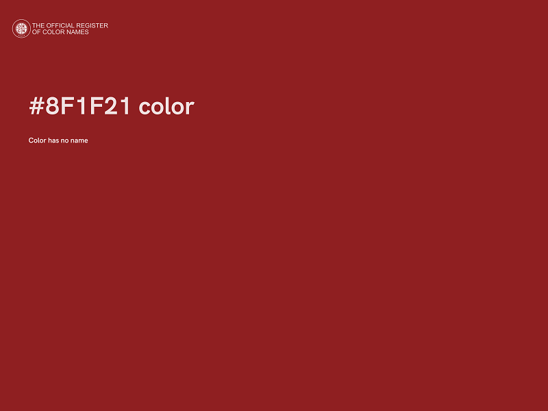 #8F1F21 color image