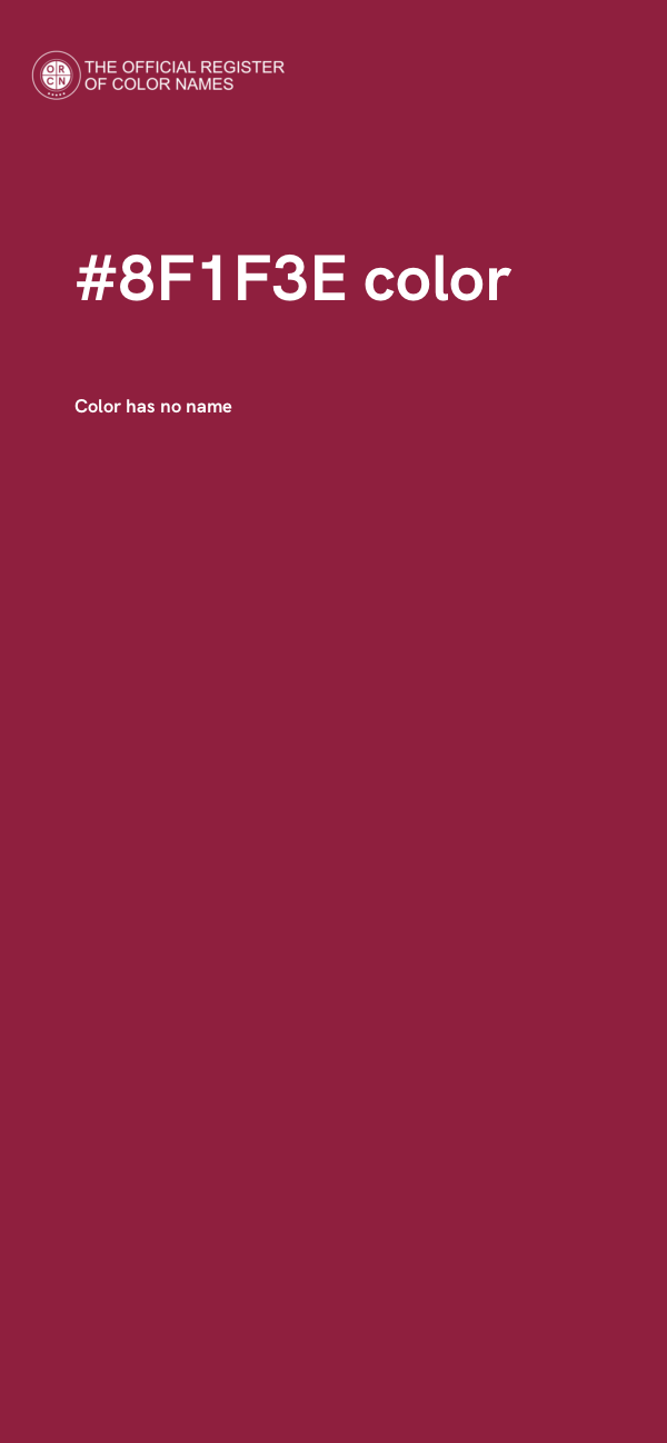 #8F1F3E color image