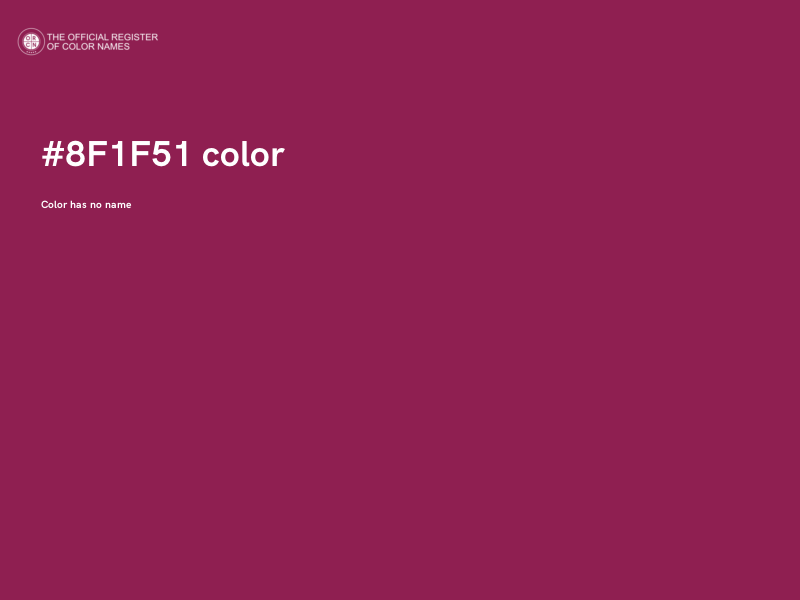 #8F1F51 color image