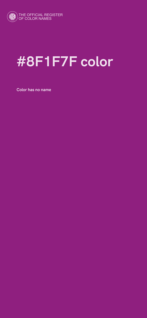 #8F1F7F color image