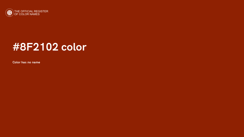 #8F2102 color image