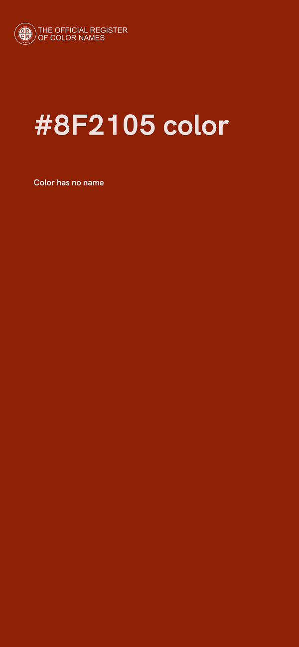 #8F2105 color image