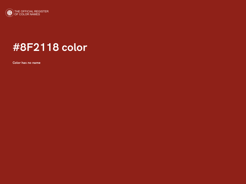 #8F2118 color image