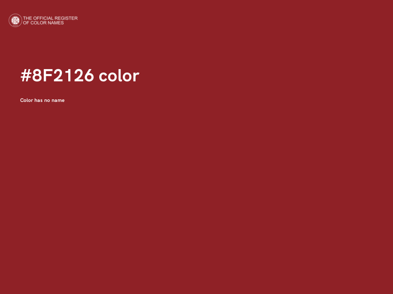 #8F2126 color image