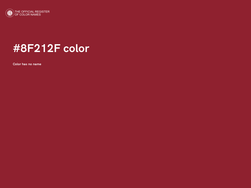 #8F212F color image
