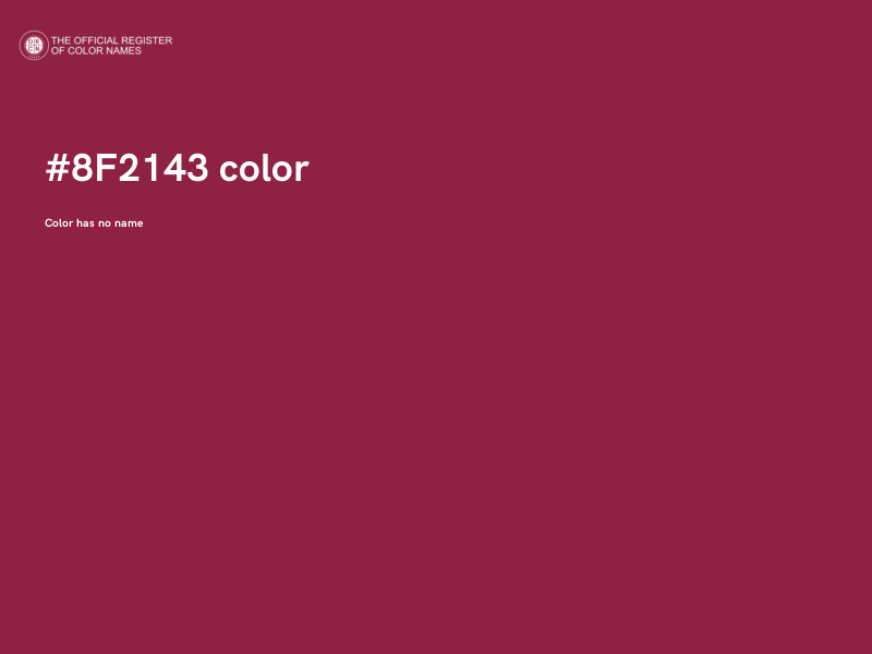 #8F2143 color image