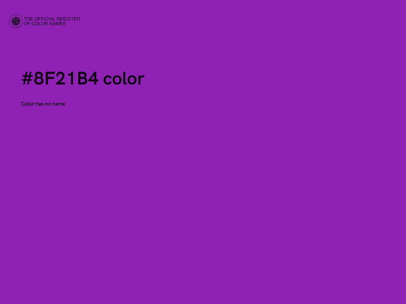 #8F21B4 color image