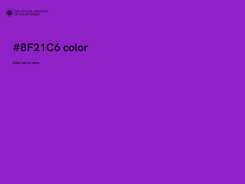 #8F21C6 color image