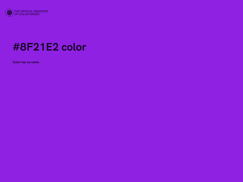 #8F21E2 color image