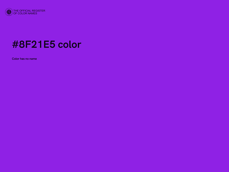 #8F21E5 color image