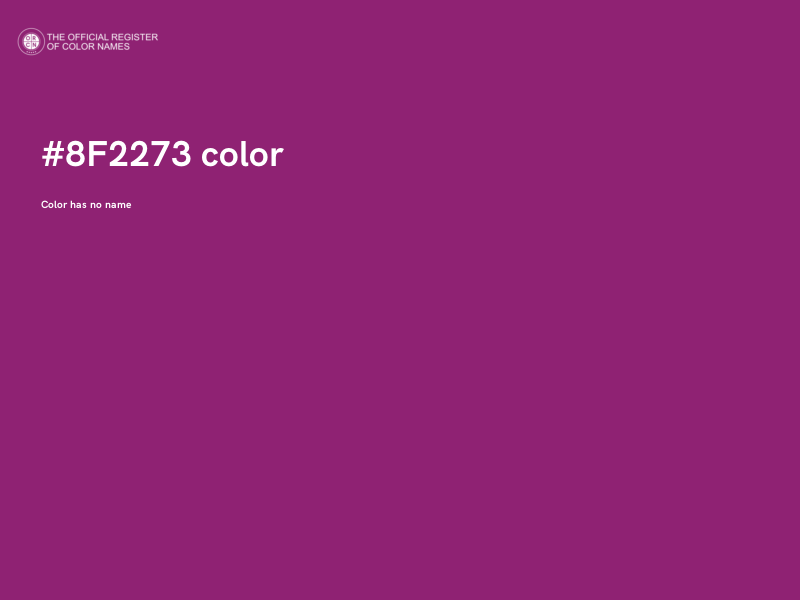 #8F2273 color image