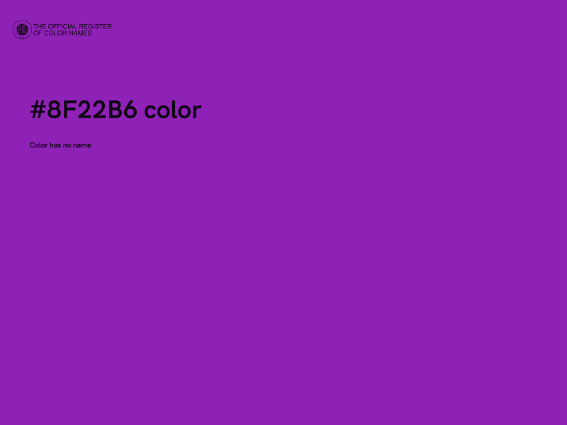 #8F22B6 color image
