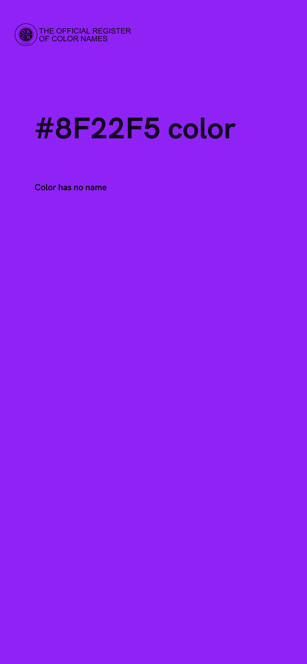 #8F22F5 color image