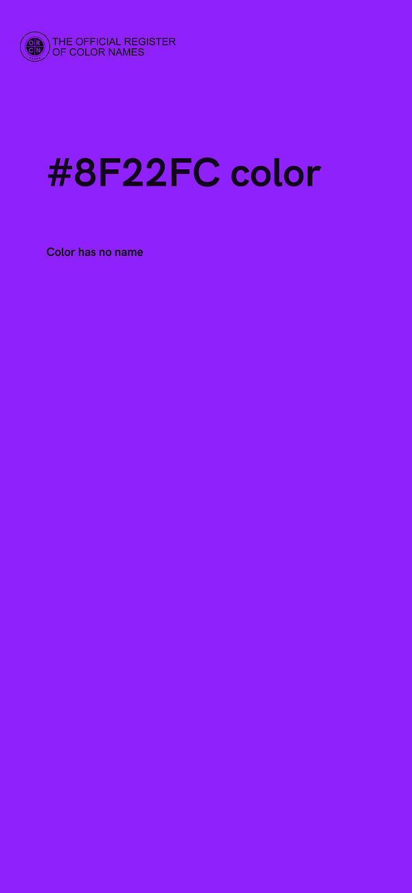 #8F22FC color image