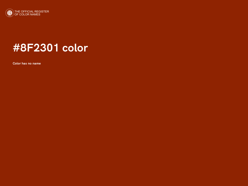 #8F2301 color image