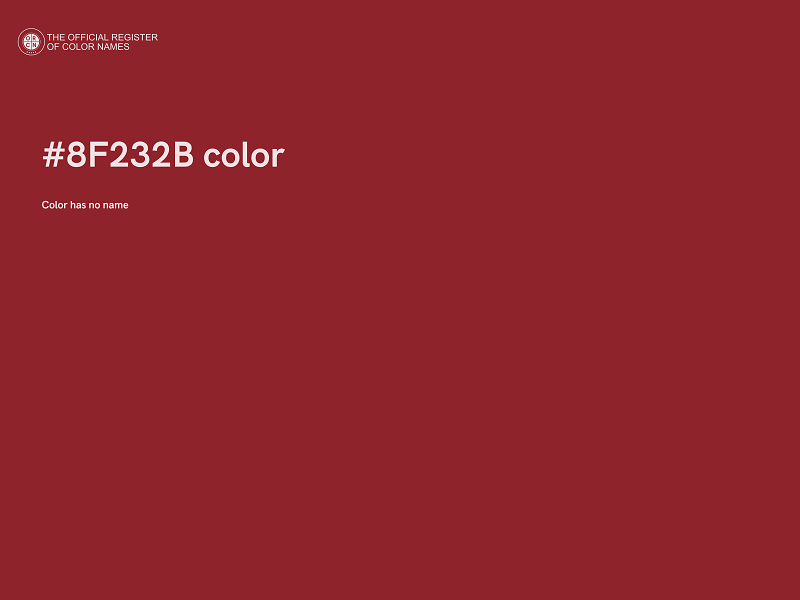 #8F232B color image