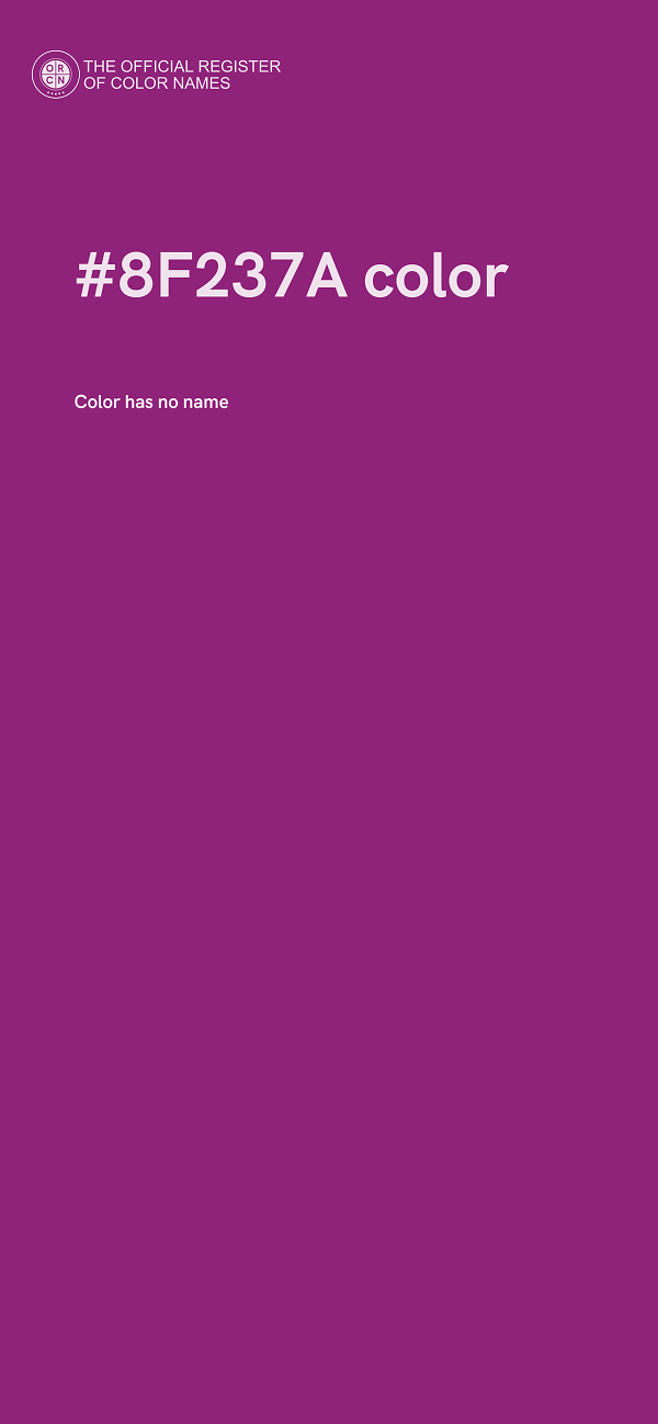 #8F237A color image