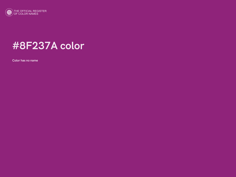 #8F237A color image