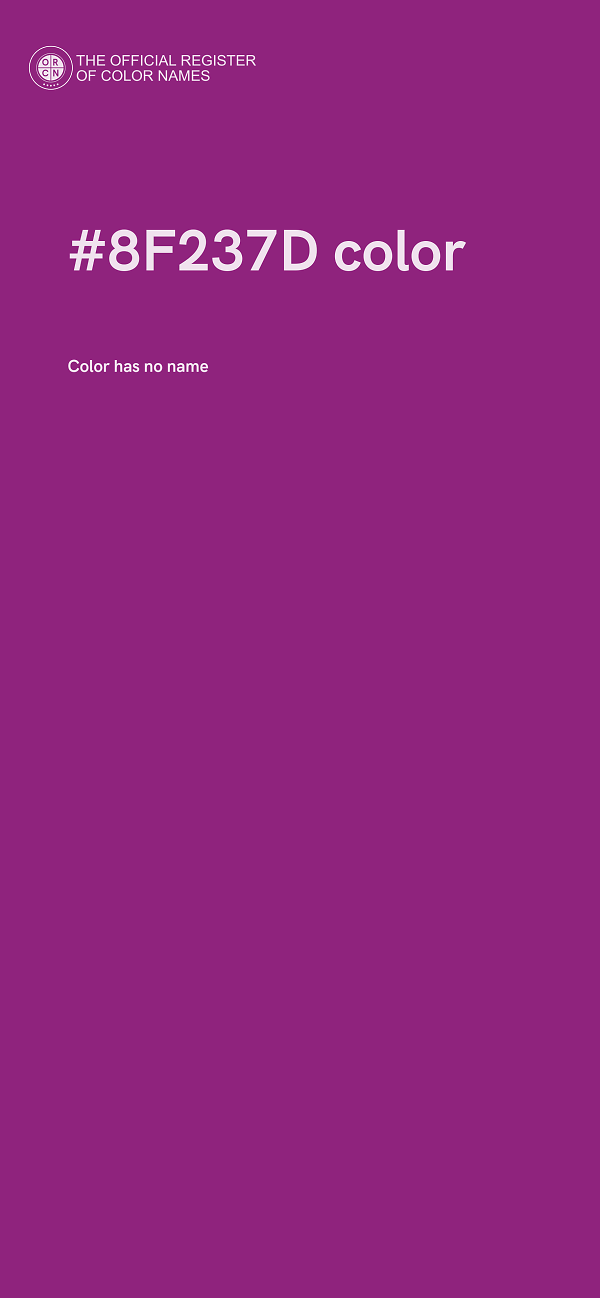 #8F237D color image