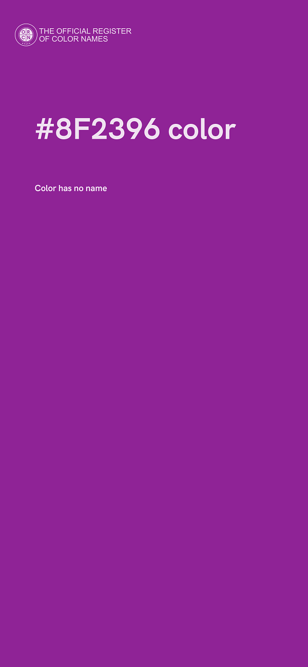 #8F2396 color image