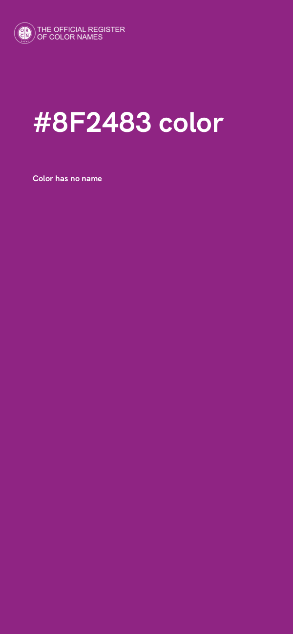 #8F2483 color image