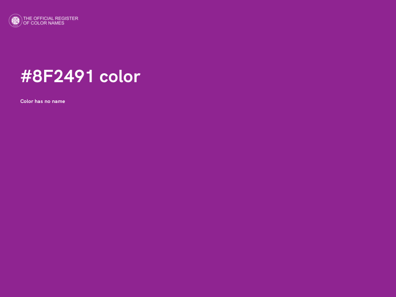 #8F2491 color image