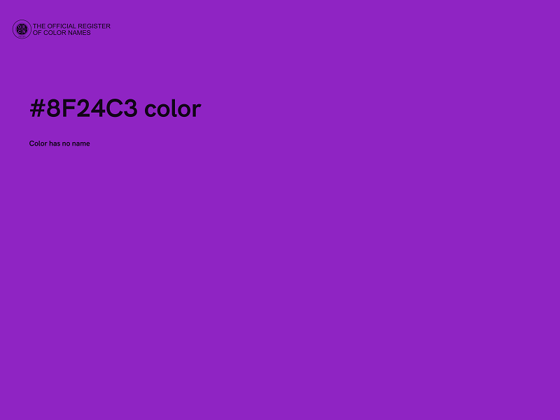 #8F24C3 color image