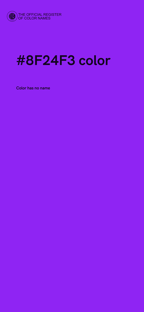 #8F24F3 color image