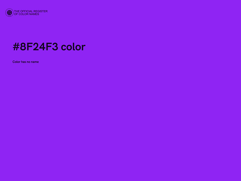 #8F24F3 color image