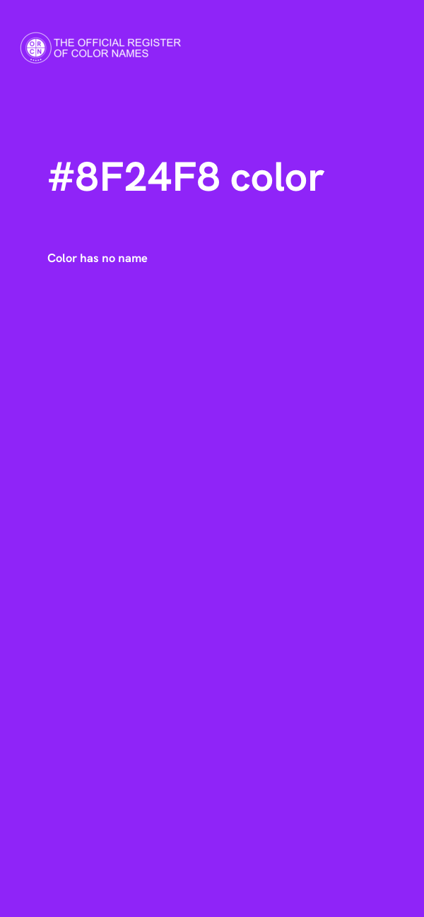 #8F24F8 color image