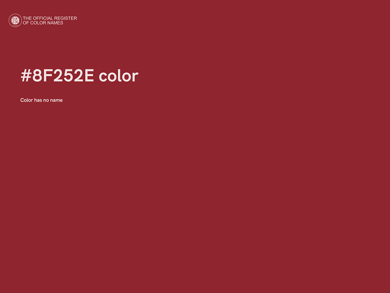 #8F252E color image