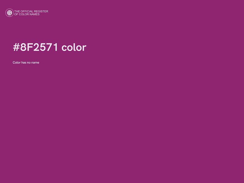 #8F2571 color image