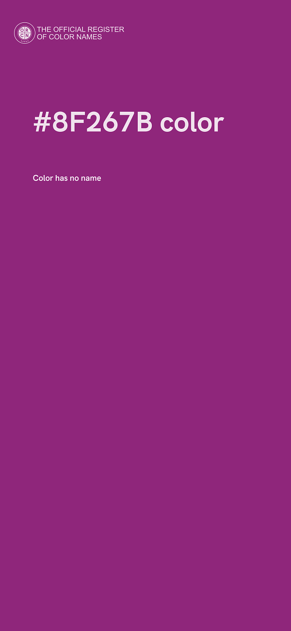 #8F267B color image