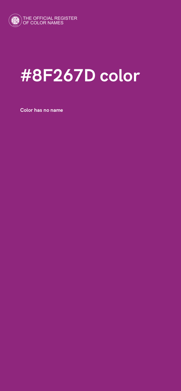 #8F267D color image