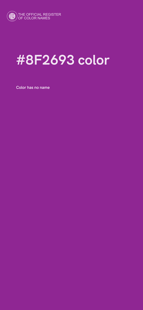 #8F2693 color image