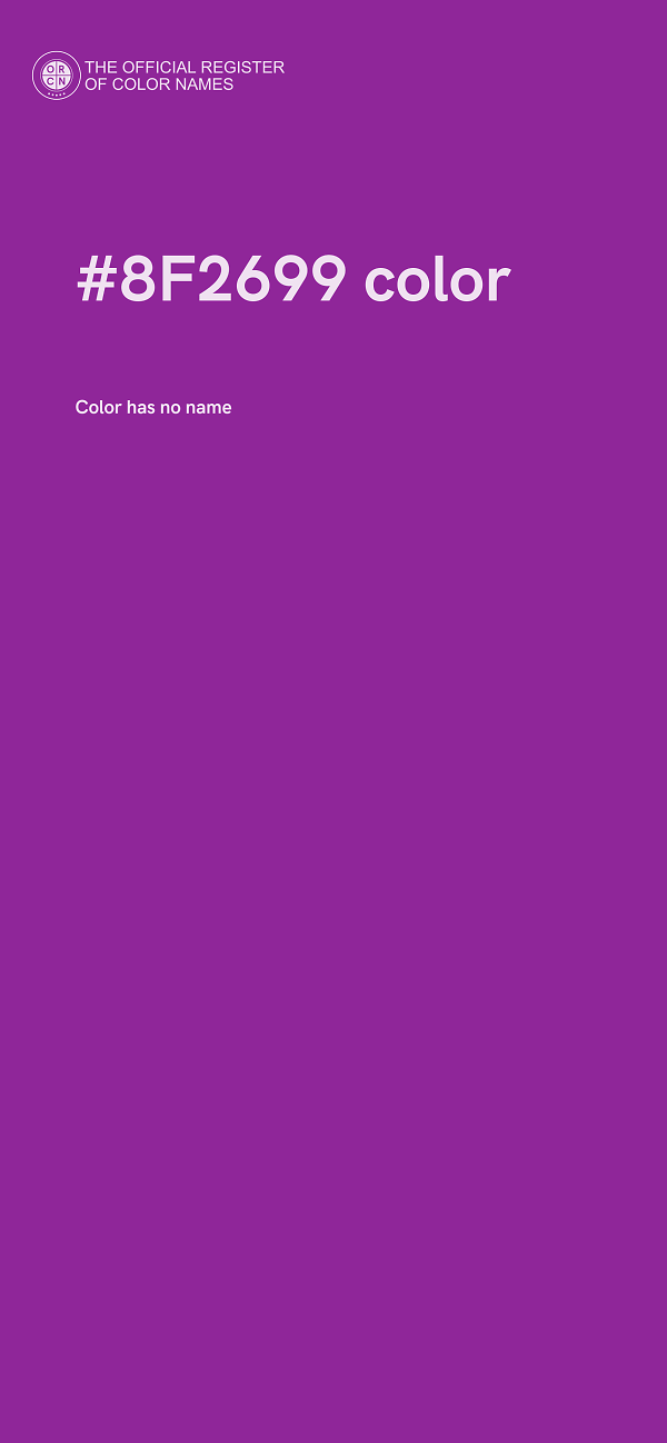 #8F2699 color image