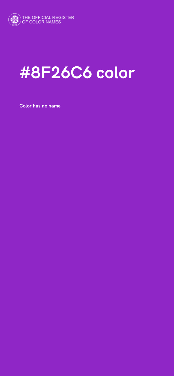 #8F26C6 color image