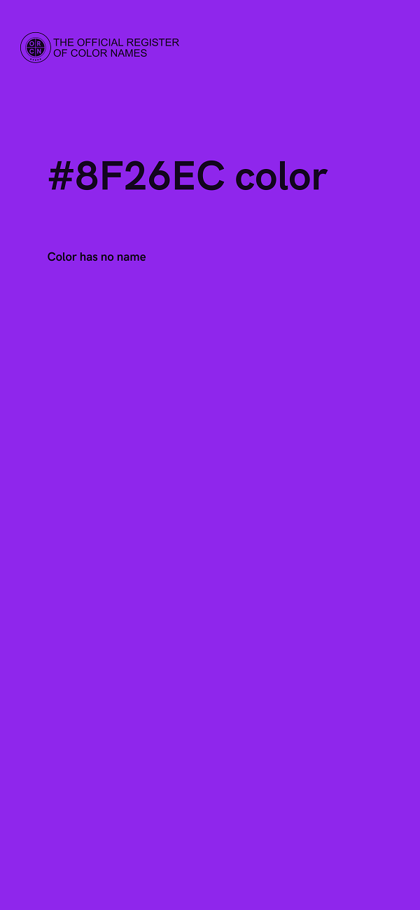 #8F26EC color image