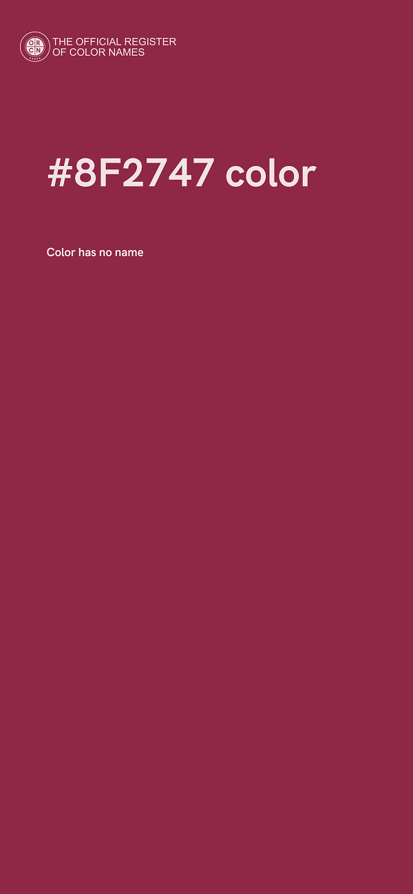 #8F2747 color image